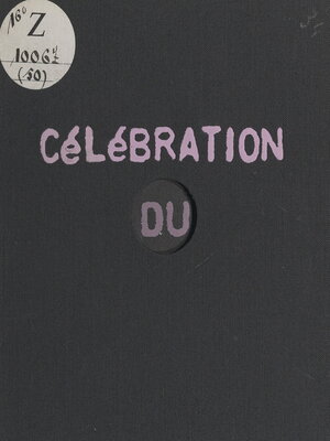 cover image of Célébration du trou